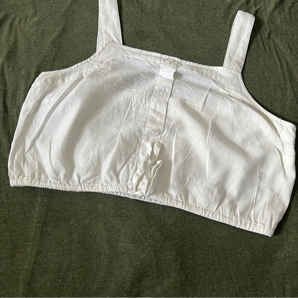A New Day White Crop Top